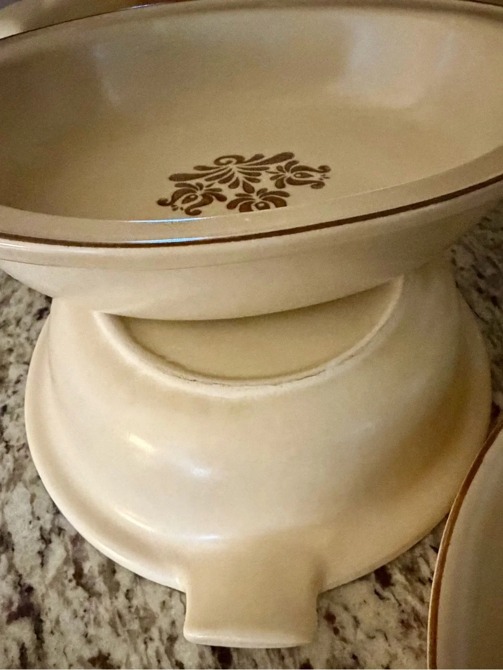 Vintage Pfatlzgraff Village Casserole Dishes and Au Gratin Dish/ 3 Piece Lot